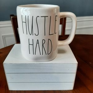 Rae Dunn Hustle Hard Mug